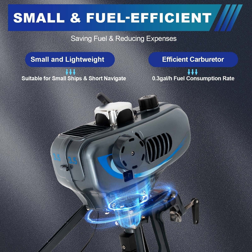 Duty Engine 3.5HP Engine Vessel Heavy Motor System Outboard Stroke Cooling Moisture 2