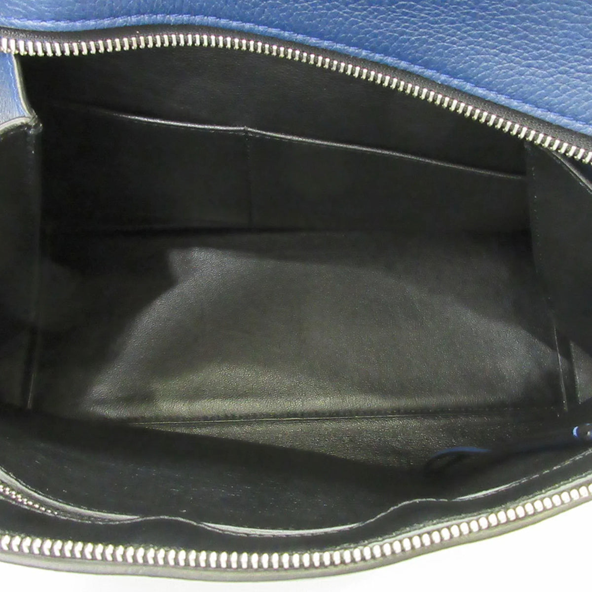 (Good) Calf Medium Edge Blue Ladies Bag Celine One Handle Leather Pre-Owned Tote Handbag