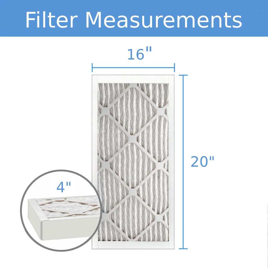 Extended 8, (3 Pack) Air 40 Hi-E Surface Filter, Purolator Mechanical 16x20x4, Pleated
