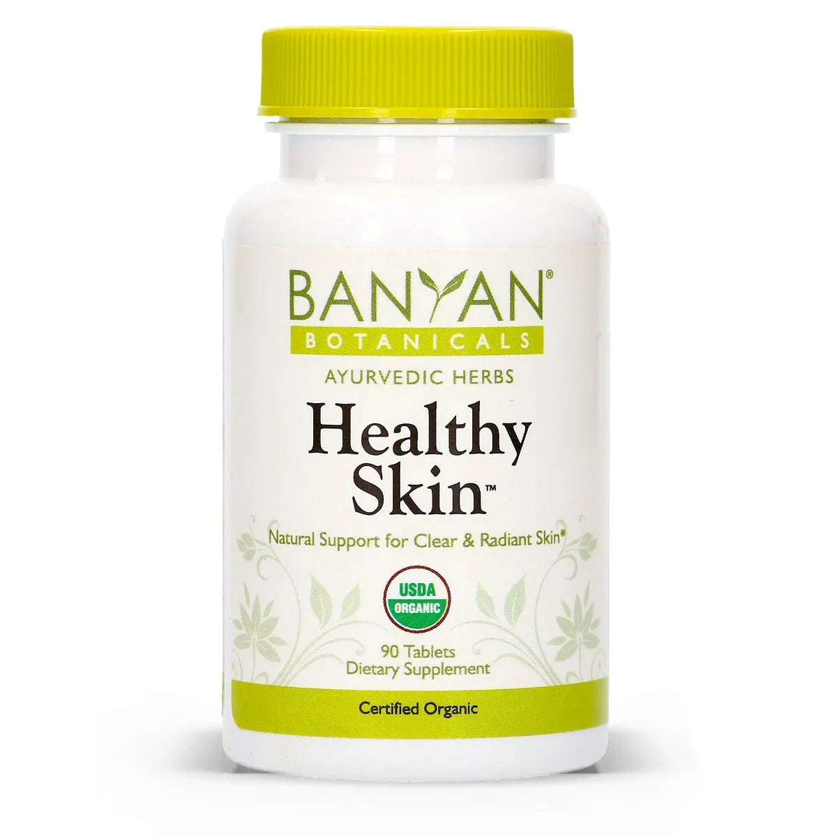 '- Supplement 90 Radiant, Skin Organic Flawless Botanicals for - Certified Tablets Healthy Daily Skin* - Banyan