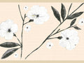 ft Deco's and Leaves Design, in, Floral Border Wall 15 and 7 Retro Cream Wallpaper White Dundee Border - Adhesive Self x Flowers Peel Stick