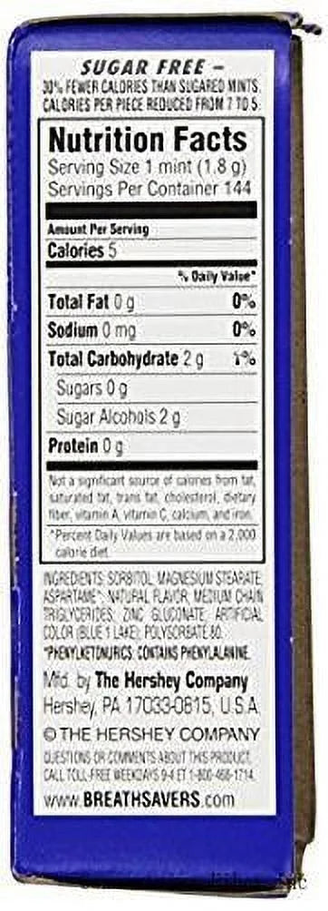 12) Mints, Breathsavers Pack Of Peppermint (2 24-Count