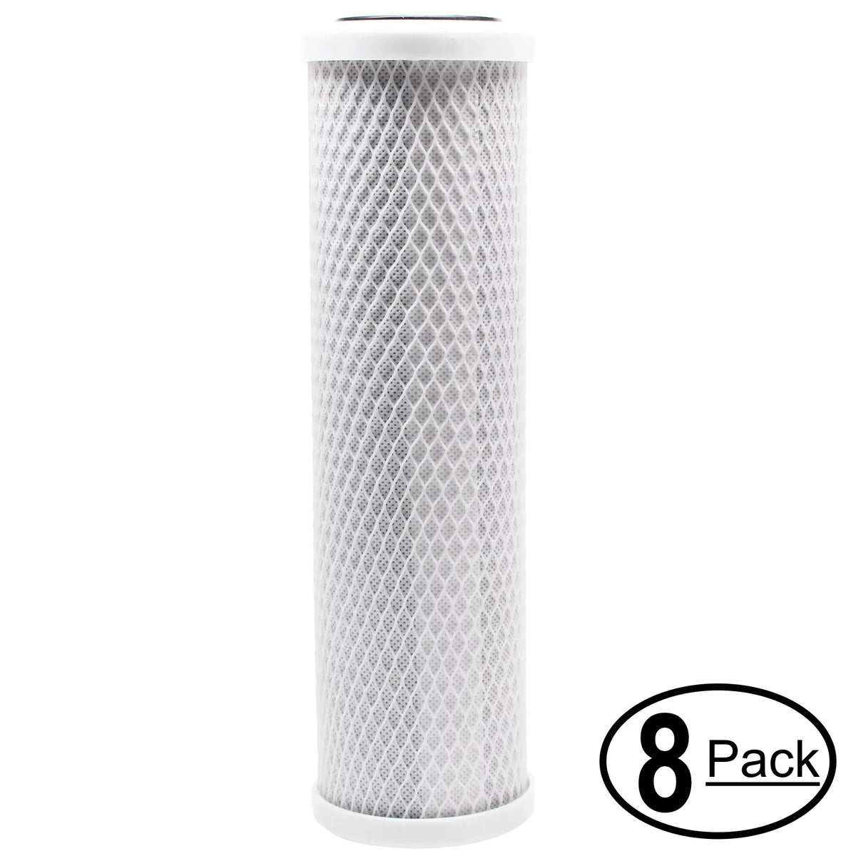 '- 8-Pack Block Distributors Filter Replacement for inch Denali Flowmatic H2O for Universal Brand Carbon - Sink - Filter 10 Under H2O Filter Activated Distributors Pure