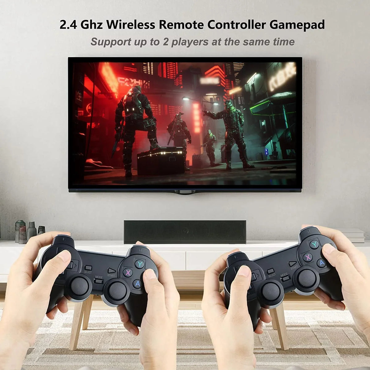 4K 20,000+ Retro 2.4GHz Classic Play(64G) - Retro Built-in Plug and Revisit 9 Games, Stick Game Wireless with Controller Game for Emulators, Output, and Console Games