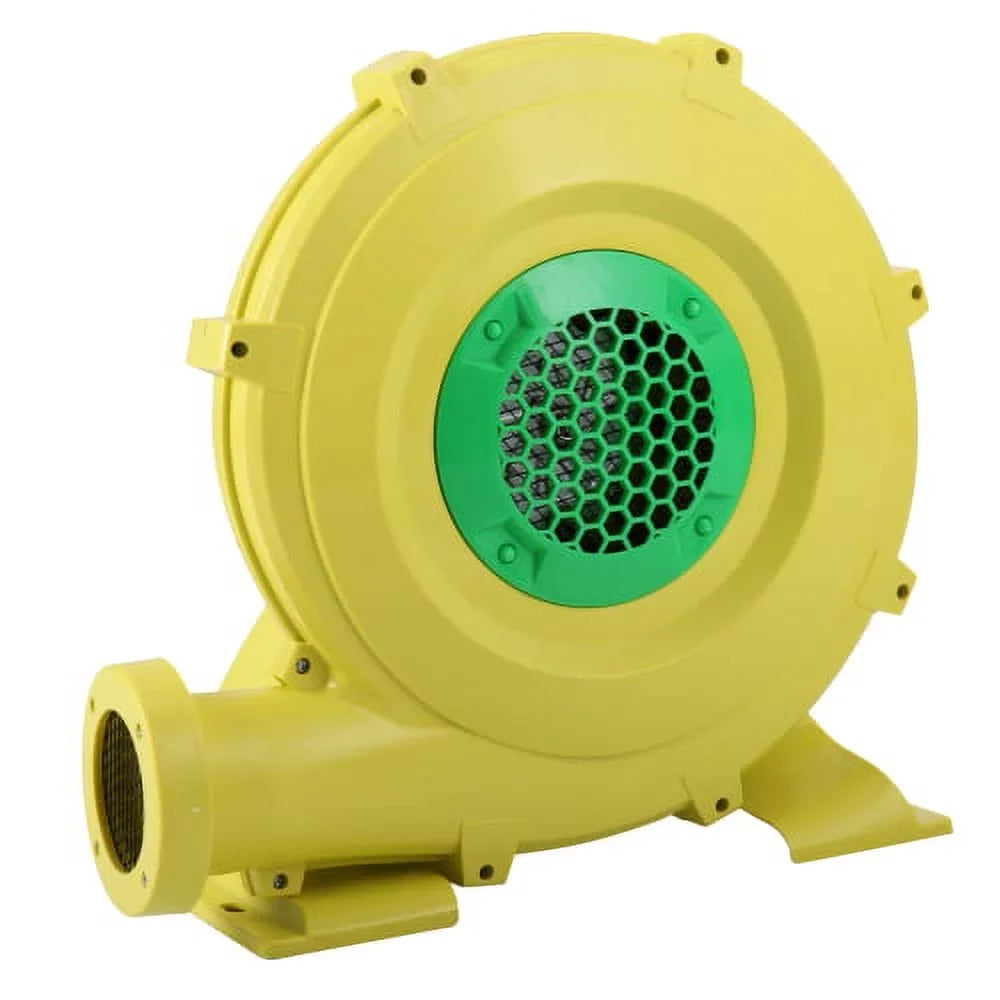 Moisture Yellow Castle, Portable Bounce W Inflatable Slides, Blower, Air for Pump Green and 680 - Safe, Fan