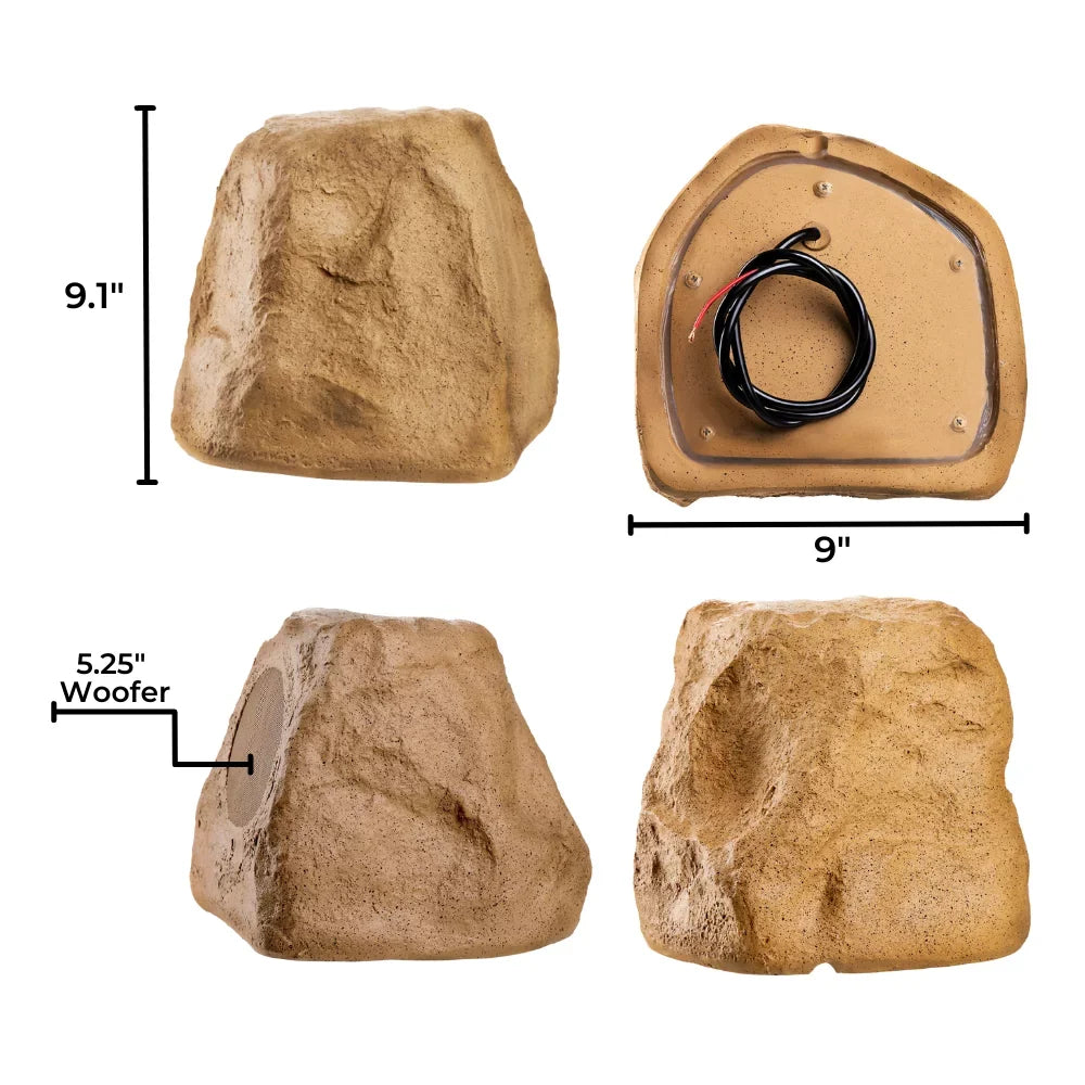 Canyon Outdoor Defensive, – Rock 120W Speaker Bluetooth Sandstone Audio Brown inch Climatic 5.25