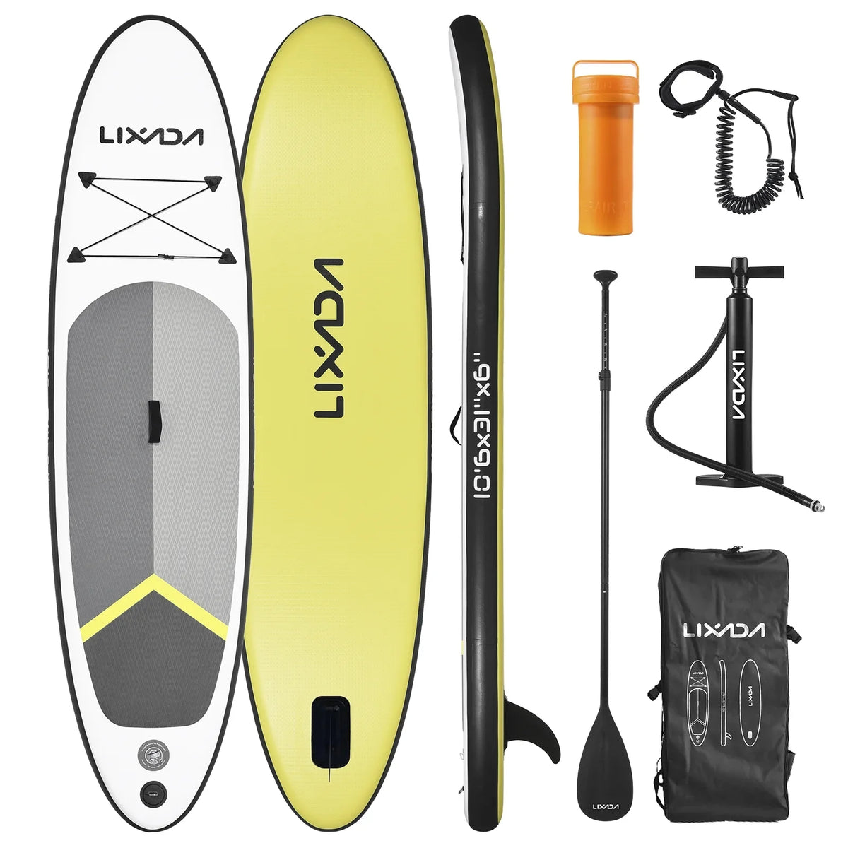Board Surfboard Backpack for Paddle Set, Inflatable with Moisture Lixada Travel