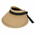 Packable Womens Sun (Beige) Hat Beach SLV1280 Brim Wide Summer Visor