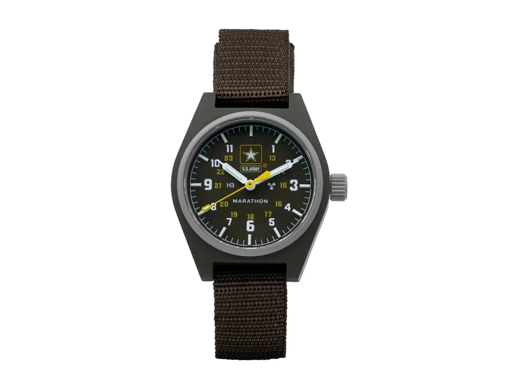Official Watch, Green, Army Marathon Mechanical 6645-01-694-18 Sage Field