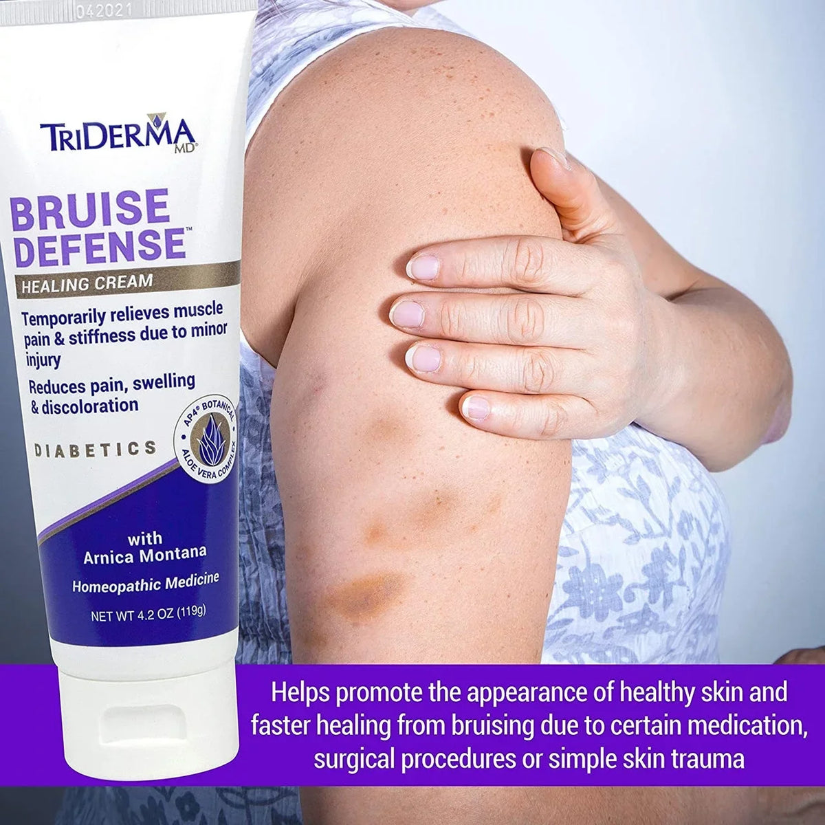 packs Cream ] [2 Defense oz Triderma 2.2 Healing Bruise