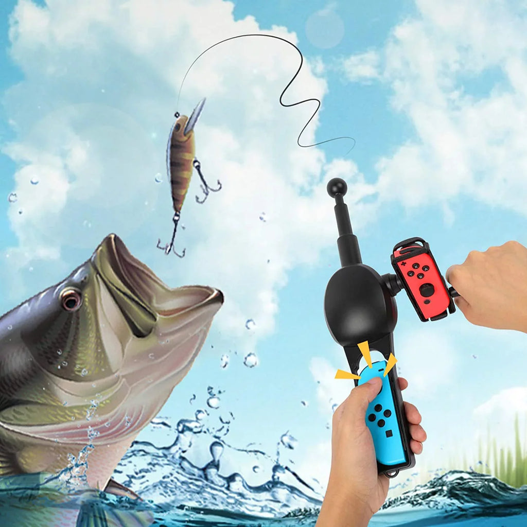 Nintendo for Has Gadgets for Accessories Men Who Switch Fishing Portable Accessories, Rod Lightweight Party Gifts Family for Gifts Games, for Fishing Switch Everything, Fishing Nintendo Bigaint Choice