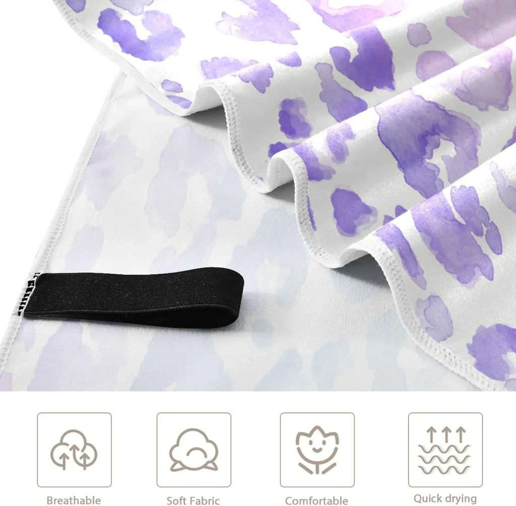 Towel Swimming Holiday Super （405） Absorbent Compact Leopard Dry Oversized Camping Towels Beach Towel Travel Lightweight for - Bestwell Quick - Gradient
