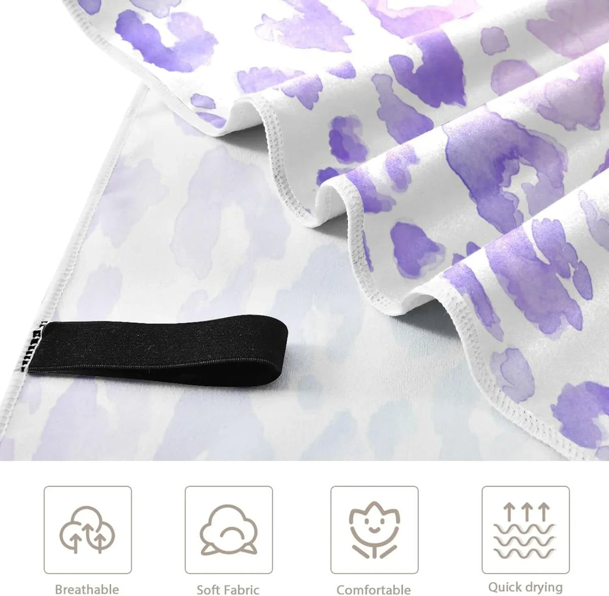 Towel Swimming Holiday Super （405） Absorbent Compact Leopard Dry Oversized Camping Towels Beach Towel Travel Lightweight for - Bestwell Quick - Gradient