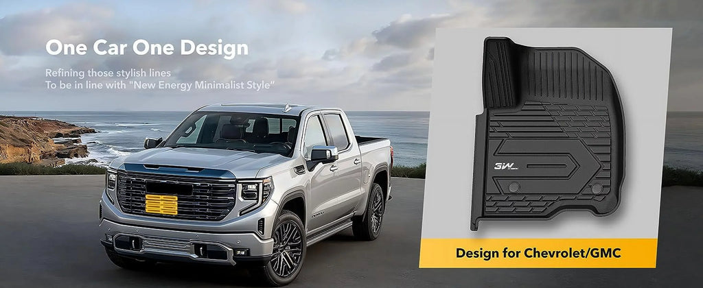(Don't Mats Carpeted Chevrolet Chevrolet &2020-2024 Silverado/ Crew Storage 3W 2500 Double Factory Cab 2019-2023 /3500HD Sierra Sierra Fit Cab), 1500 For for Silverado/ Floor & with