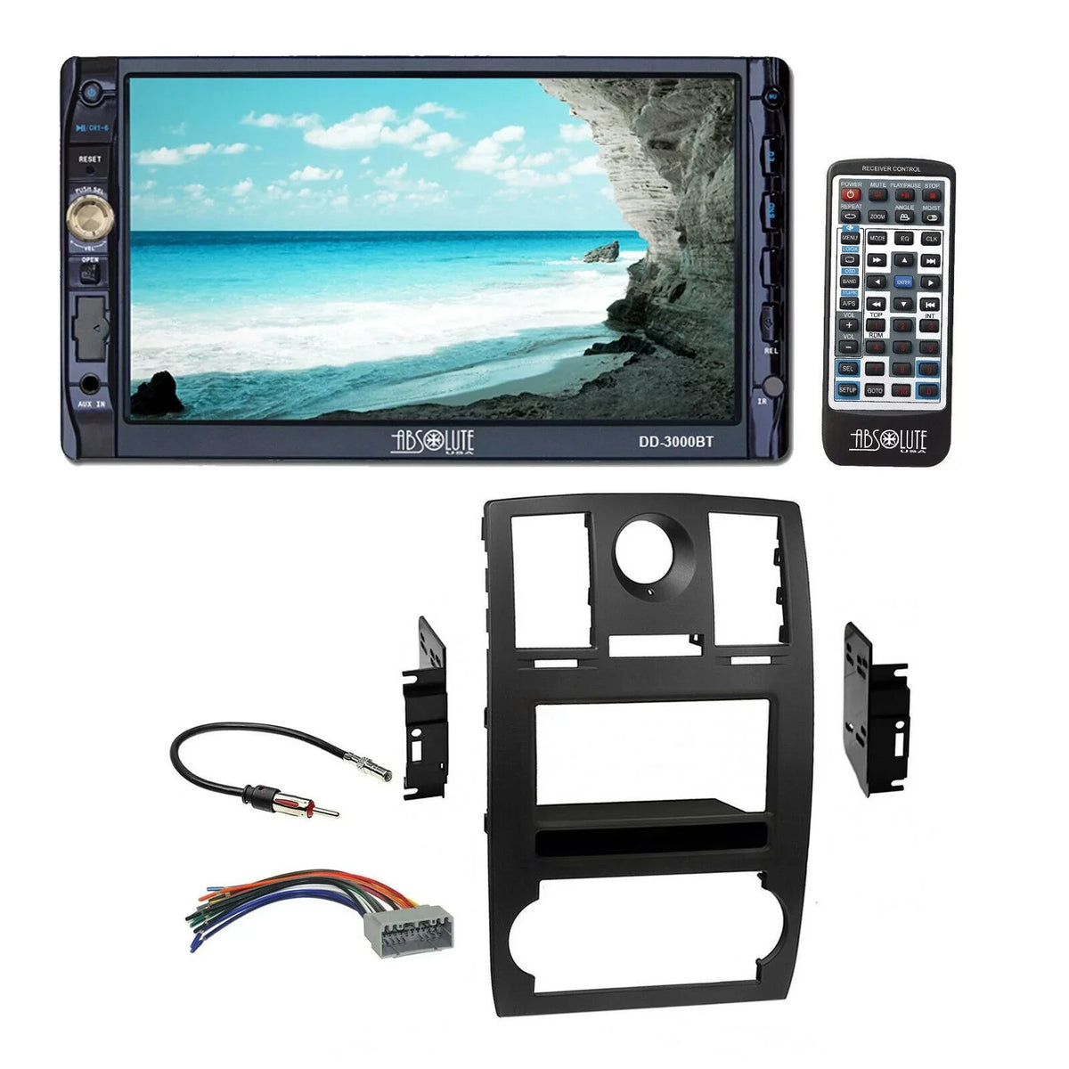 Dash for View Harness DD3000BT Kit Camera 05-07 300 Chrysler Stereo
