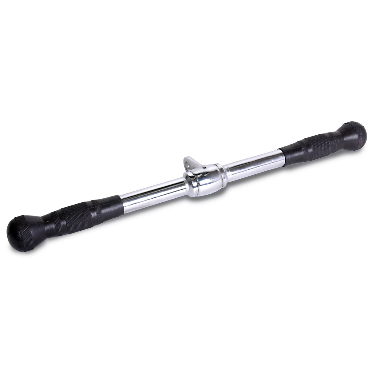 Cable Straight 20" Bar with Deluxe Attachment Rubber Handgrips
