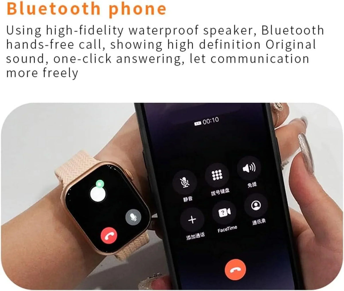 2.2 Screen and inch iPhone Android HD9PRO Kaito Wireless Smart Amoled Watch 45MM Smartwatch Charging for