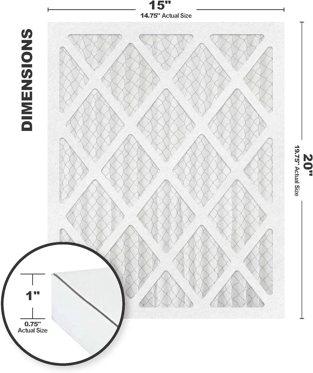 Filter/Furnace 15X20x1 Filters 19.75) Filters Air Replacement(14.75 Air (6 X Pack) 11