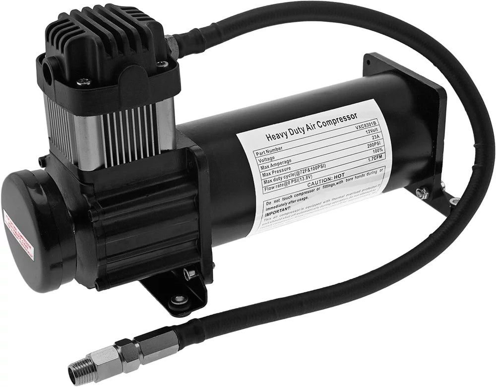 Horn Onboard Liter) (12 3 Vixen Gallon with Compressor VXO8330B Horns System/Kit 200 12V Train/Air Tank