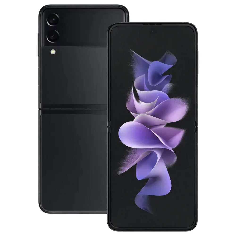 (Fully Galaxy Black Fair) Samsung 128GB 5G (Refurbished: Flip3 Pre-Owned F711U Z Unlocked)
