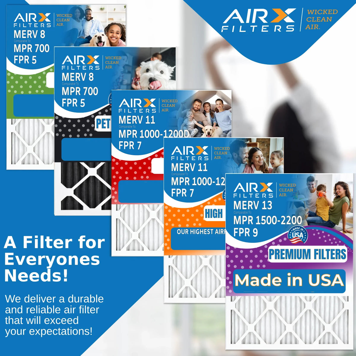 by 1500 Pleated Filter Comparable 13 Air Pack 18x24x1 - Made Conditioner Furnace Air to 9 Electrostatic Premium 4 Filter . 2200 18x24x1 Filters &