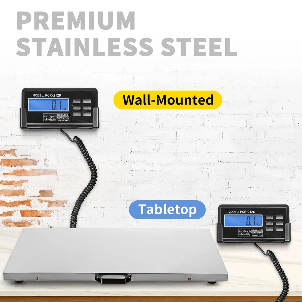 Large 0.2lbs Scale Animal Scale 700lbs Floor x Pet Platform Scale Industrial Scale Digital Weight Livestock Scales Goat Vet Pig Scale Large Scale Steel Scale Stainless 40.6x20.9Inch Dog