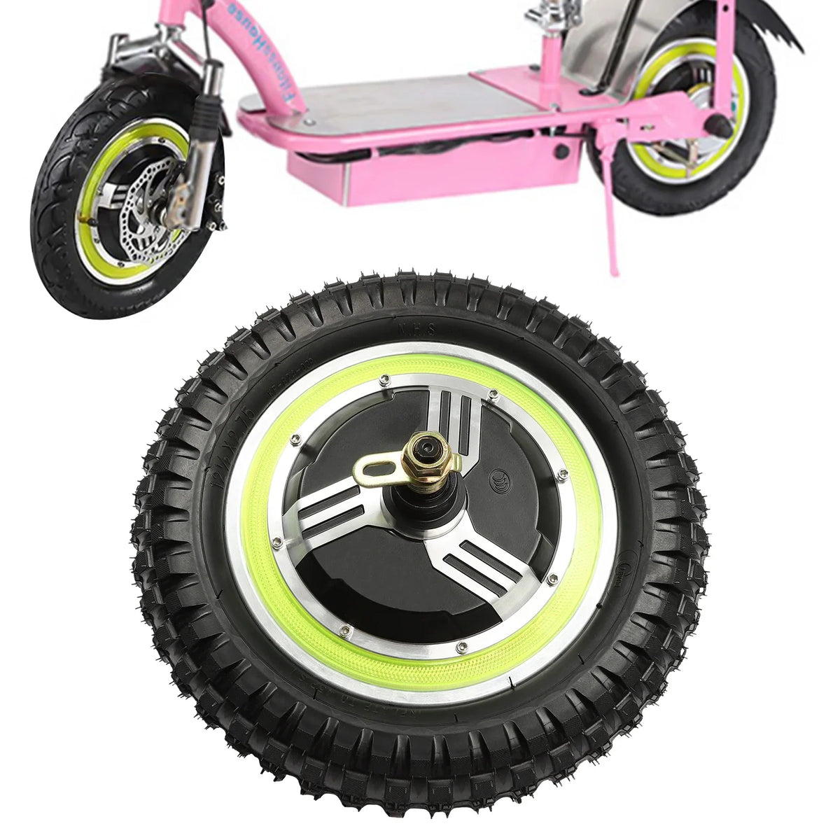 Motor E-Bike 12'' Conversion 350W Brushless Rear 250-1000 Front Hub Bicycle Electric Wheel 48V Wuzstar Kit