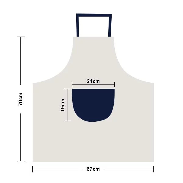 Adjustable Fresco Street Art Linen Pinafore Apron Bib Cotton Kitchen Fish Pocket Graffiti