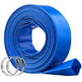 and Lay Discharge Clamps Chemical Filter Pool Premium Defensive 2'' Blue x Backwash with Climatic 50' Hose Hose Swimming Flat