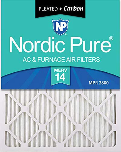 Piece Pleated 2 Filters, 2 Air Furnace Nordic 10x24x1 Plus Pure Pack, Carbon 14