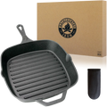 Medium Square Cast Grill Iron Inch 8 Pre-Seasoned Backcountry Pan Iron