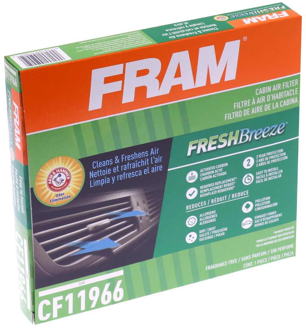 and with Soda for and CF11966 Hammer Cabin select: Fits Chevrolet Buick, Cadillac, Vehicles Fresh Breeze 2018-2024 Select Baking Arm Filter Air