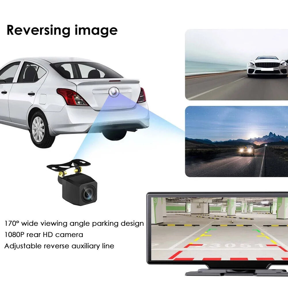 Auto Screen Dash ". Dual Android Camera Touch Wifi Paddsun Car Channel Wireless 2K 10.26''