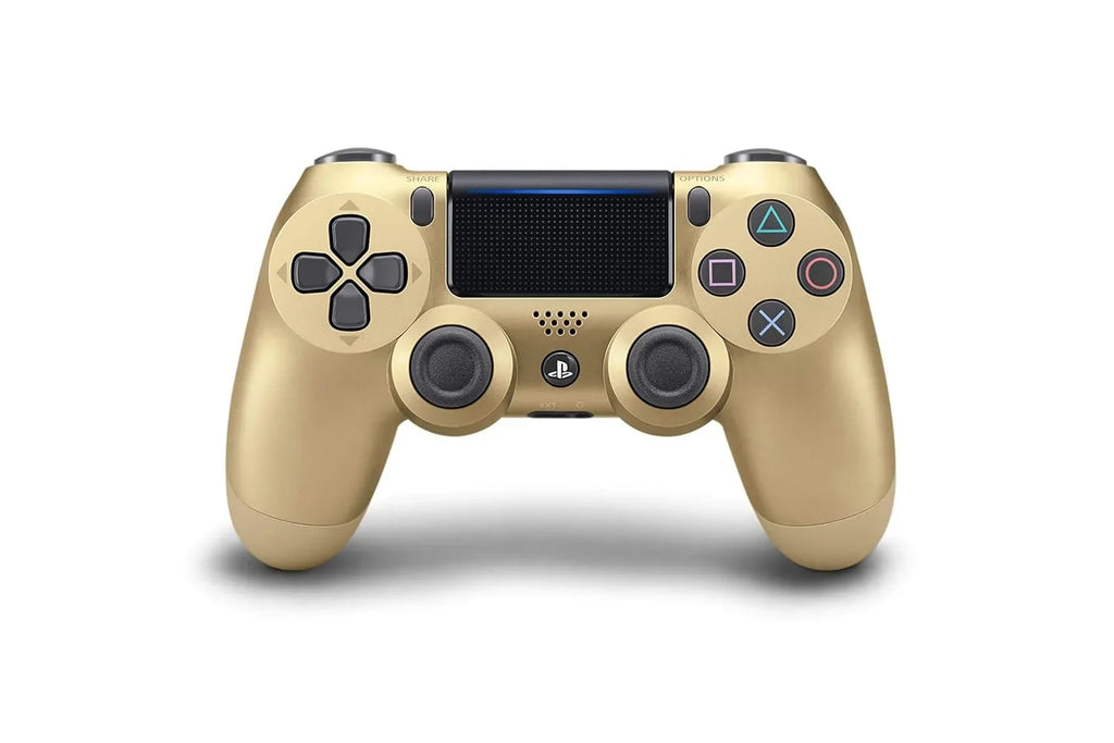 Pre-Owned (Refurbished: Earbuds Dual For Bundle Shock Gold + New) Wired Console Controller Like Gaming PS4 Sony