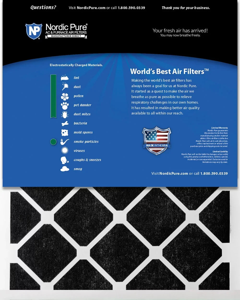 Carbon Air (11_1/2x23_1/2) 12x24x1 Pack Pure Green 12 Eco-Friendly Filters Plus