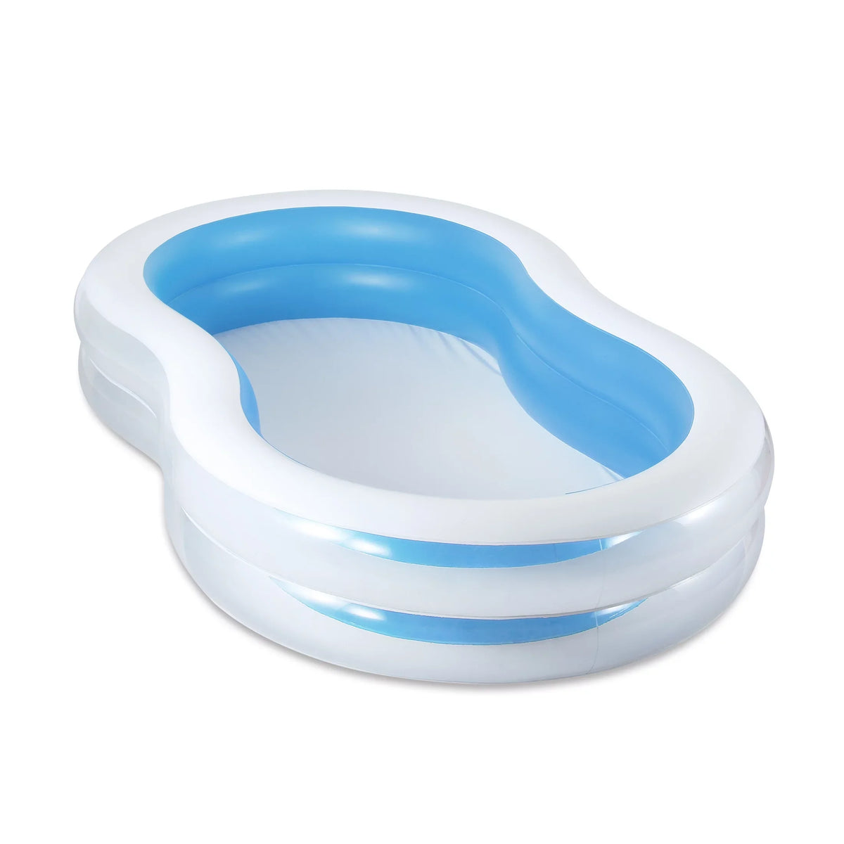 Lagoon Inflatable Unisex Pool, Play 3+, Ages Family Sidewalls, Transparent Day 8-shaped,