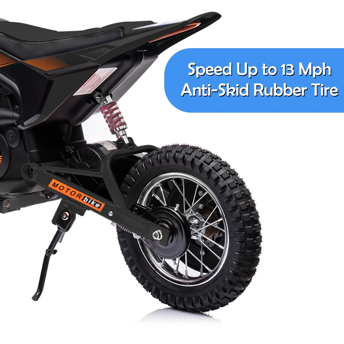 Dirt JoyWheels 13 Boys Child Black Motor Ages Bike, Years 13mph, Electric 24V +, Motorcycle Toy Bike,