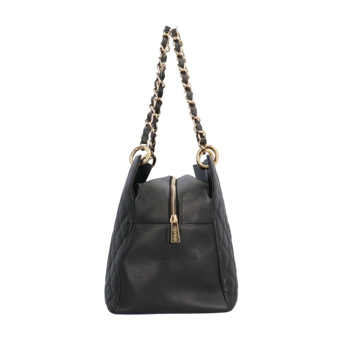 Caviar Tote Shoulder Chain (Good) Skin Bag Black Women's Pre-Owned