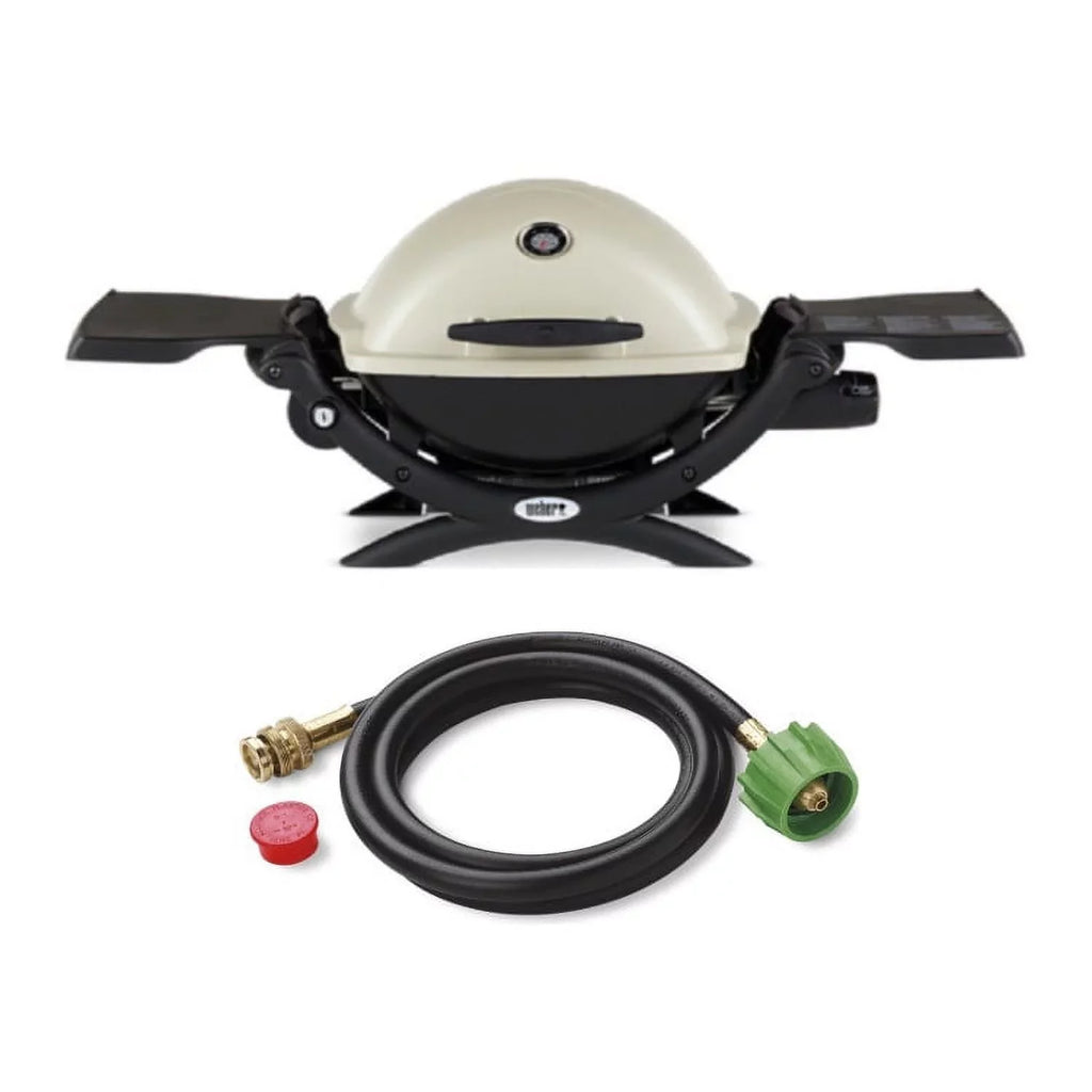 Liquid Weber Propane Bundle (Titanium) Q1200 Grill Starter