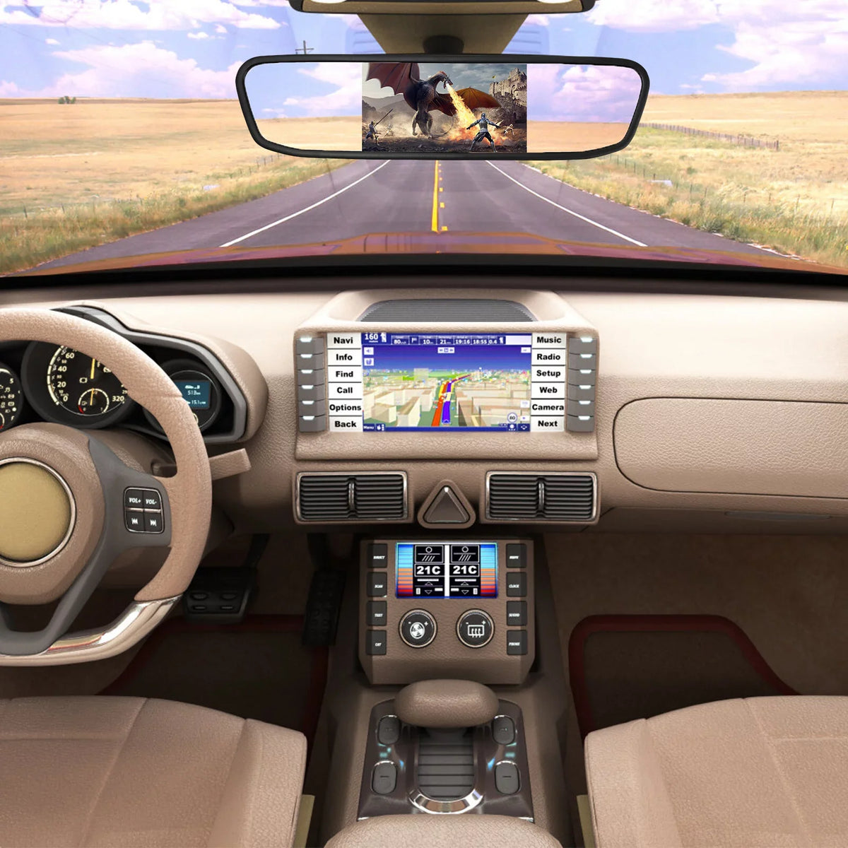 Parking 4.3" Vision Cheefull View Night Mirror System Cam Car Rear Driving Reverse Camera,Vehicles Backup Camera