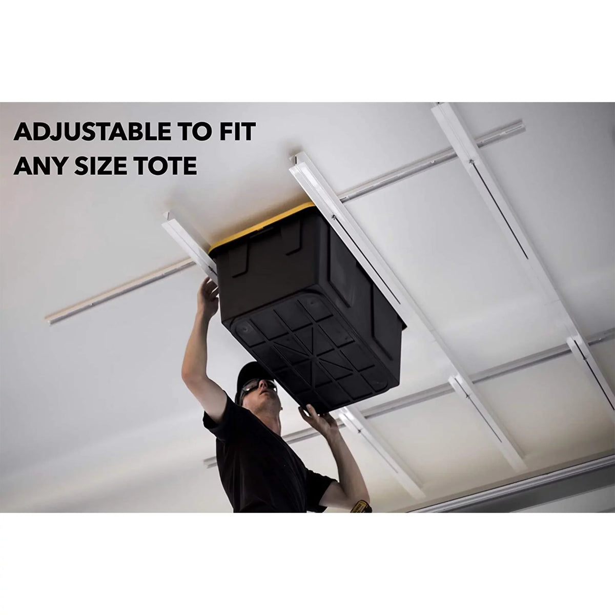for Steel Storage Containers E-Z Rack Tote Storage Ceiling Garage Overhead