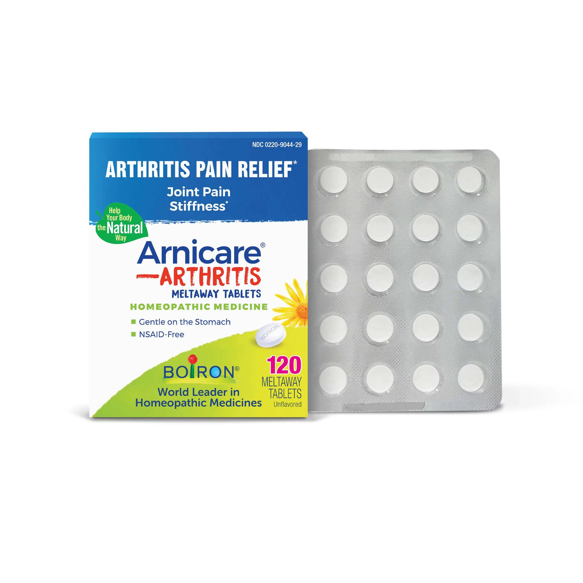 Stiffness, Boiron Homeopathic Count Meltaway Arthritis, Pain, Tablets Pain and Arthritis 120 Arnicare for Relief, Joint Medicine