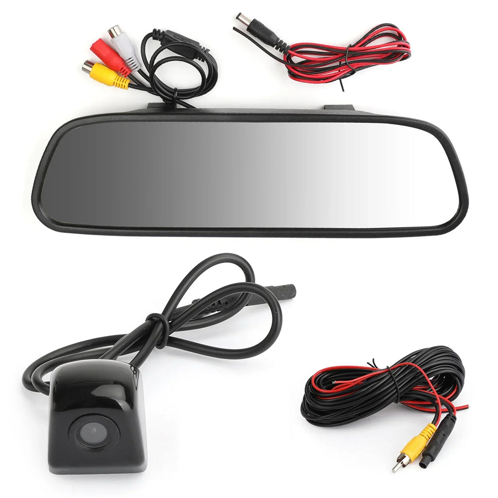 5.0" 2- Mirror System + Universal Camera Monitor Mad Kit Vehicle Car Hornets 170