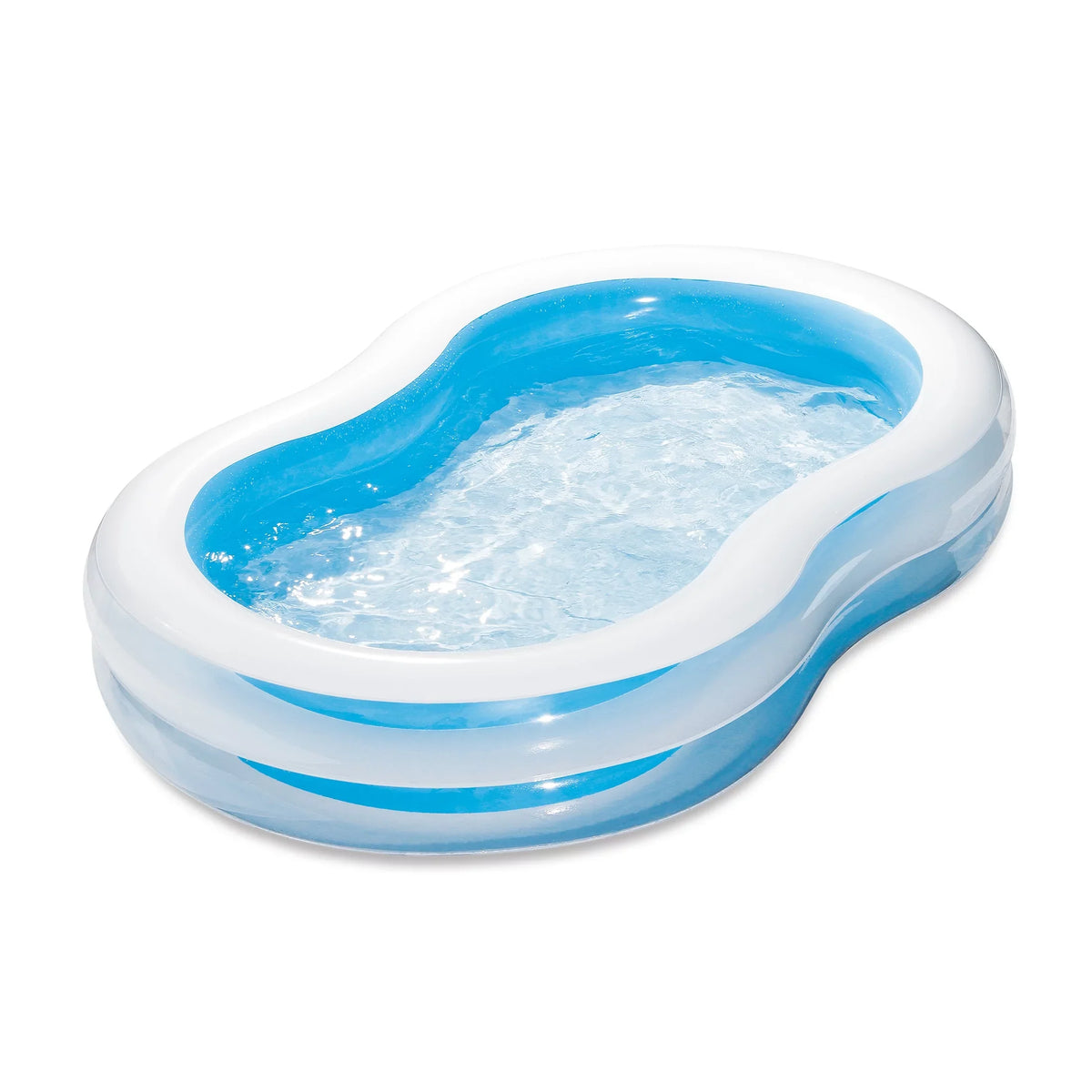 Lagoon Inflatable Unisex Pool, Play 3+, Ages Family Sidewalls, Transparent Day 8-shaped,