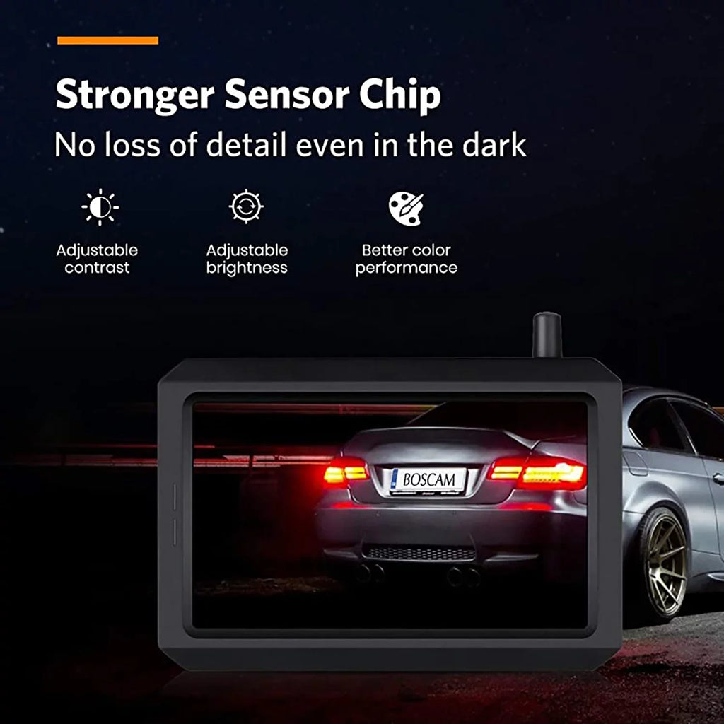 Digital Camera View Camera Highway Trucks, for Camera for Trailer,Pickup,Van Back Reverse Trailer Wireless Backup System Wireless Rear fit Up Observation Solar Hitch