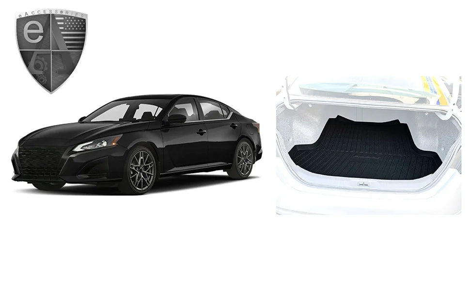 Cars Trunk Mat Mats Non-Slip Trunk – Climatic-Defensive Laser Rubber – Trunk Easy for to Design Altima Raised 2013-2023 Install Lip for Mat Liner Car with – Cargo – – Nissan Pre-Cut