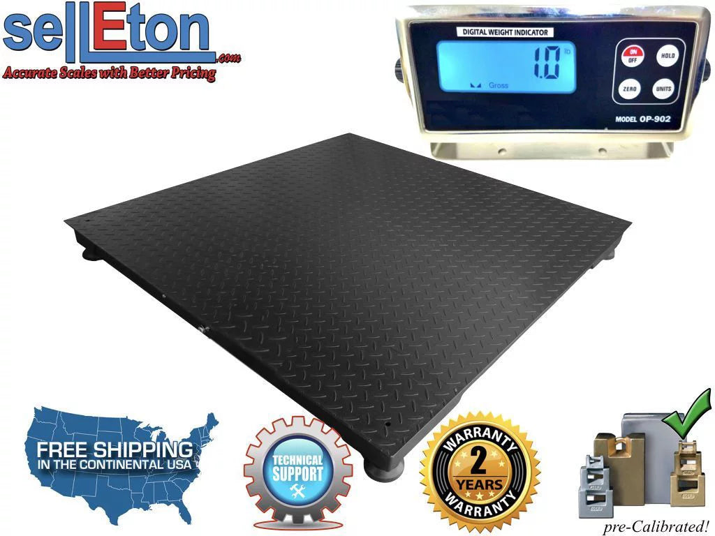 x 40" 40" lb lb with Scale x Metal l Floor 1 Industrial Indicator 10,000