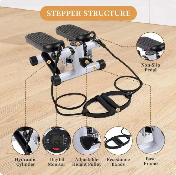 Resistance Mini Workout Body Stepping with for Stepper Band, Full Exercise Equipment Home Workout Fitness Stair