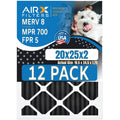 5, . Pack 700, to Pet Rating, Air in Odor of Filters Filters Furnace by Made 8 Comparable Retention 20x25x2 12 - Filter