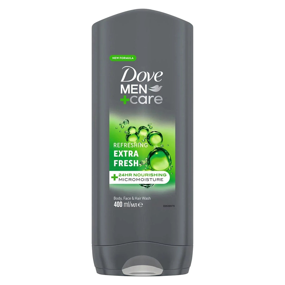 Body 3-In-1 Care Of Wash + Men Micromoisture Refreshing Nourishing Extra For Face 400 Men 24-Hour Pack Wash Technology Ml And Hair, With Fresh Dove Body 3